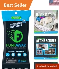 Extreme Odor Eliminating Closet Sachet, Odor Absorbing Packet Ideal for Close...