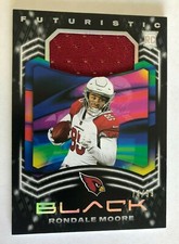 2021 Panini Black Football Silver Rookie Futuristic Patch Rondale Moore #74/99