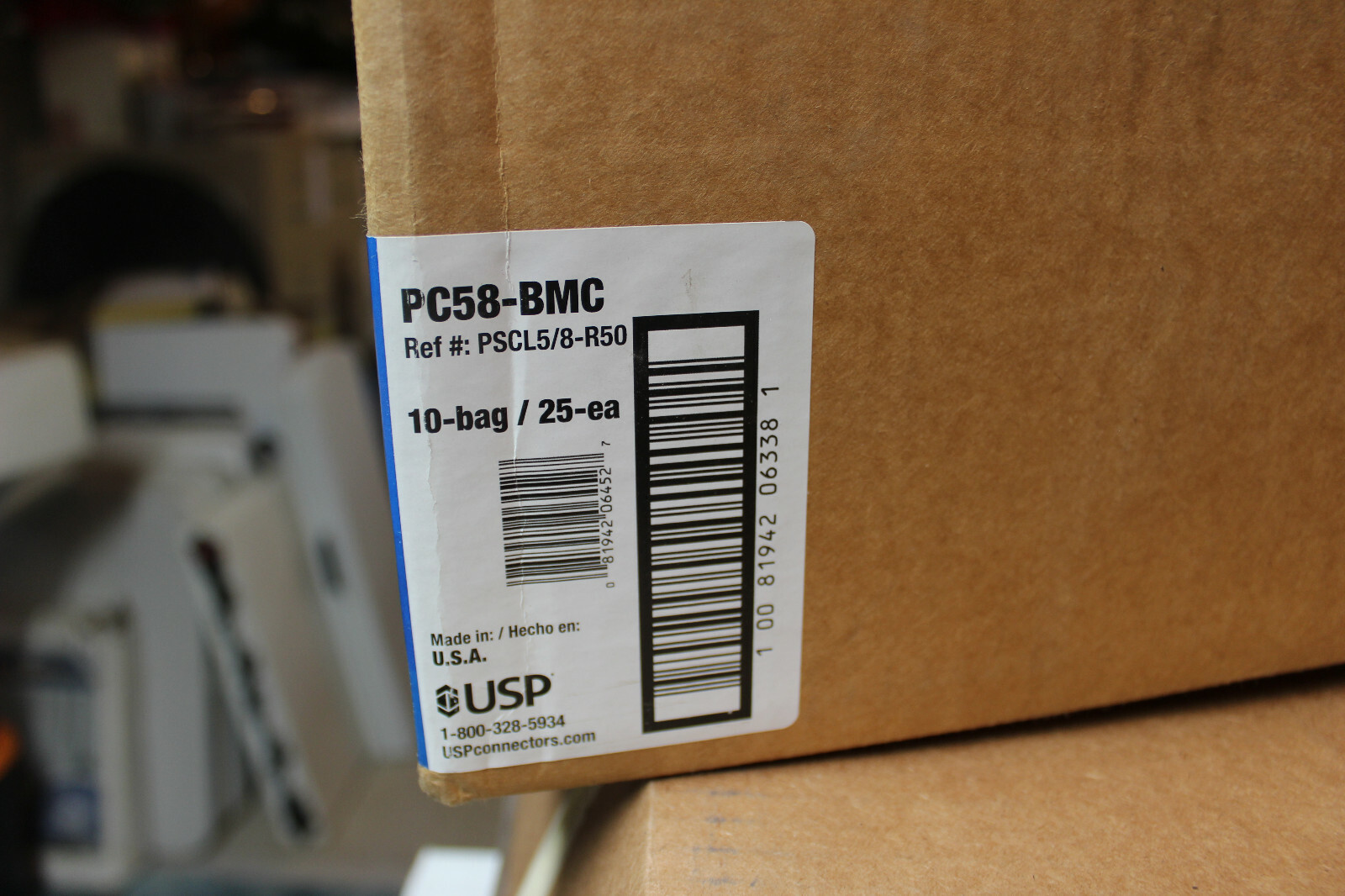 USP Mitek 5/8" Steel Plywood Clips Model PC58BMC (Case Of 250 Clips