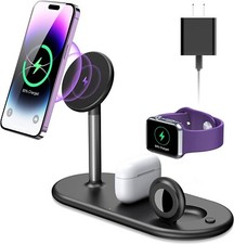 3-in-1 Wireless Charging Station for Apple Devices - Fast Wireless Charger Stand