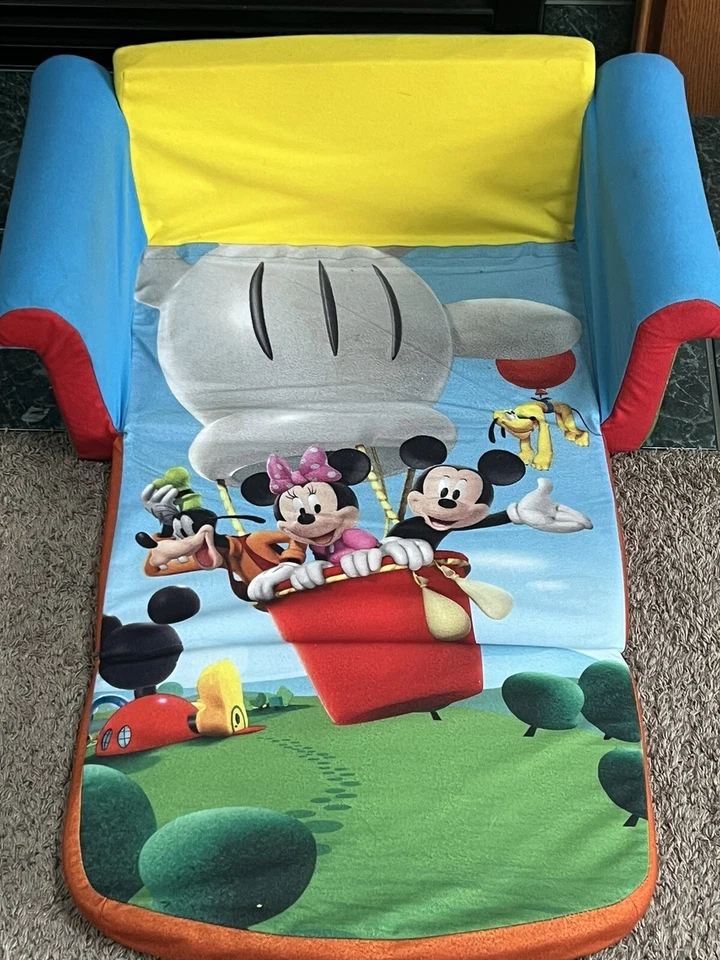 SOFÁ MALVAVISCO DISNEY MICKEY MOUSE & FRIEND SOFÁ CAMA SILLA HORA DE LA SIESTA USADO Foto 3 de 4