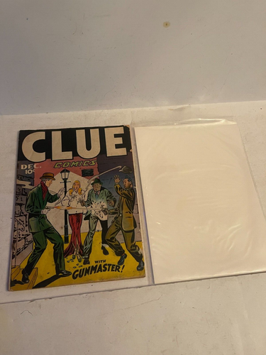 Vintage Comic Book Clue Comics No 11 10 Cent Golden Age Bagged boarded 