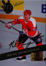 Nolan Baumgartner Gold Standard Signature Rookies 1994-95 NHL Hockey Card #GS4