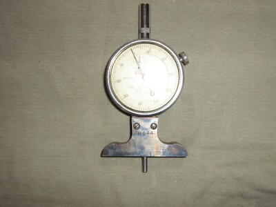micrometer starrett 644 dial depth tool Athol,MA USA used nice