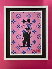 Death NYC Large Framed 16x20in Pop Art Graffiti Certified / Banksy / Murakami 1