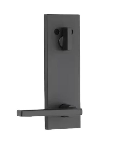 Kwikset Series Iron Black Single-Cylinder Entry Door Handleset Lever NIB