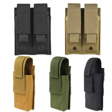 Tactical Nylon Mag Pouch Duty Belt Pistol Magazine Holster Case Mag MOLLE Holder
