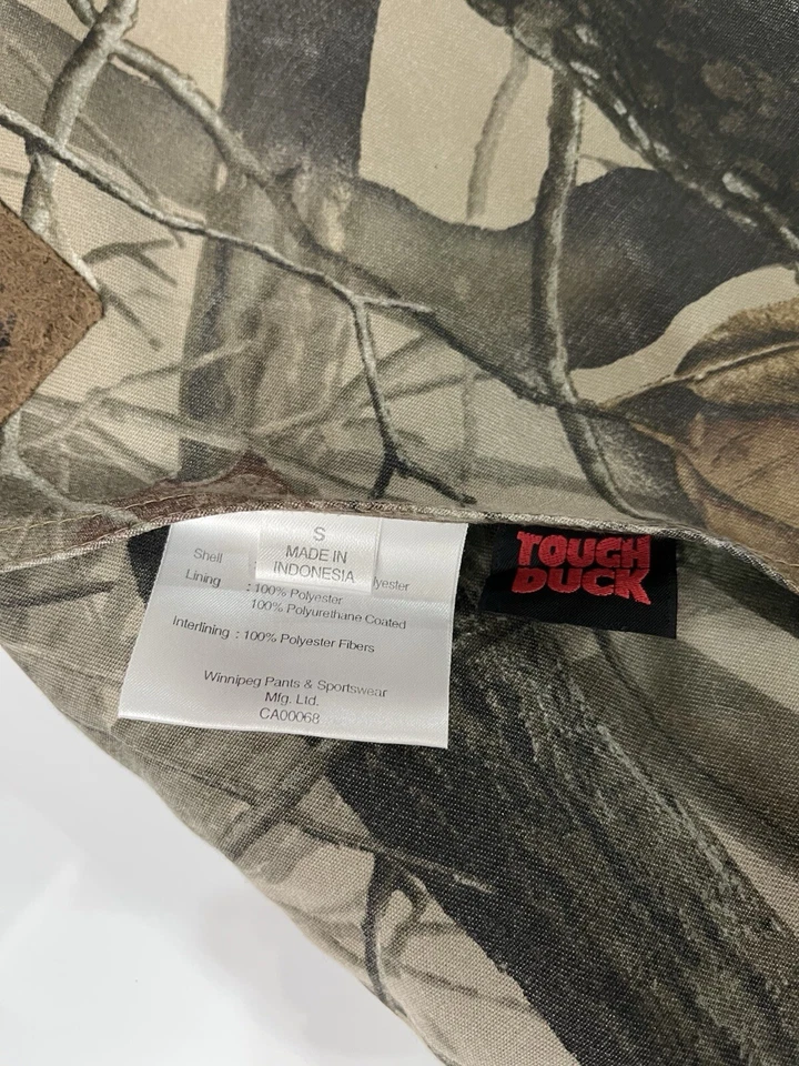 Tough Duck Vest Mens Camo Reversible Full Zip Realtree Size S Hunting Outdoor - Image 4 of 4