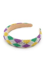 Mardi Gras Rhinestone Fashion Headband