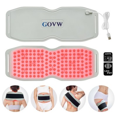 GOVW Silicone Red Light Therapy Belt 3in1 Chips, 660nm 850nm 940nm, Infrared ...