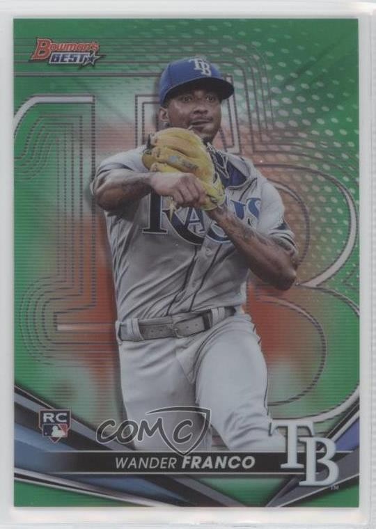 2022 Bowman's Best Green Refractor /99 Wander Franco #39 Rookie RC