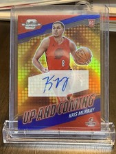 2023 Contenders Optic Basketball RC Kris Murray Up and Coming Blue Auto /75