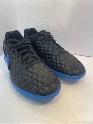 Nike Tiempo LegendX 8 Club IC Black Blue Size 10.5 AT6110-004