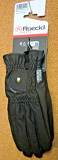 Roeckl Roeck-Grip Unisex Equine Horse Riding Black Gloves - Size 9.5