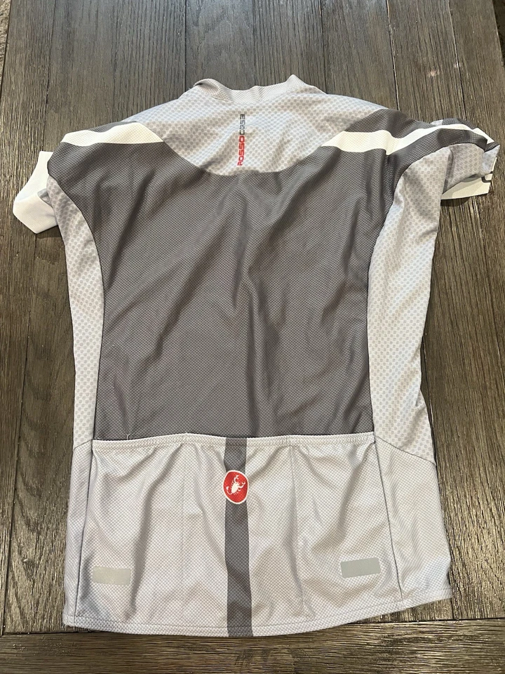 Jersey Castelli para hombre blanco gris talla grande $130 Foto 2 de 2