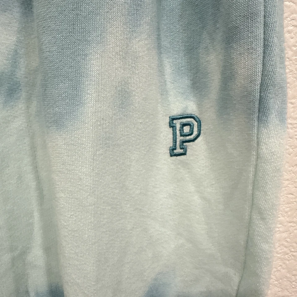 PINK VICTORIA SECRET CINTURA ALTA CAMPUS JOGGERS MUJER TALLA XL Azul Tie Die Nuevo Foto 2 de 4
