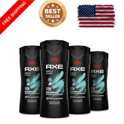 AXE Apollo Body Wash   Sage & Cedarwood Freshness 4-Pack (16oz)