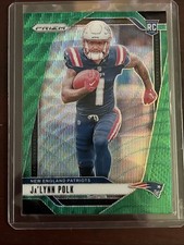 2024 Panini Prizm - Rookies Ja'Lynn Polk #339 Green Prizm (RC)