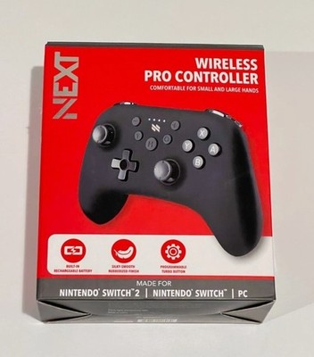 NEXT Wireless Pro Controller for Nintendo Switch 2 & Switch - Midnight Black