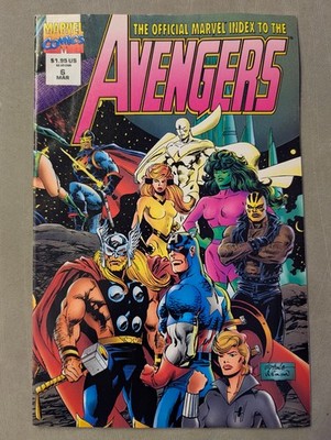 Official Marvel index to the Avengers #6, March 1995.