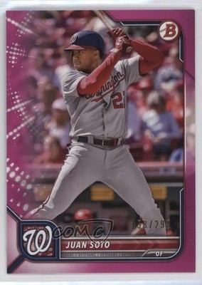 2022 Bowman Fuchsia Border 158/299 Juan Soto #10 14sm