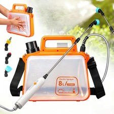 2.1 Gallon Battery Powered Sprayer, Upgraded Electric Weed Sprayer with USB R...