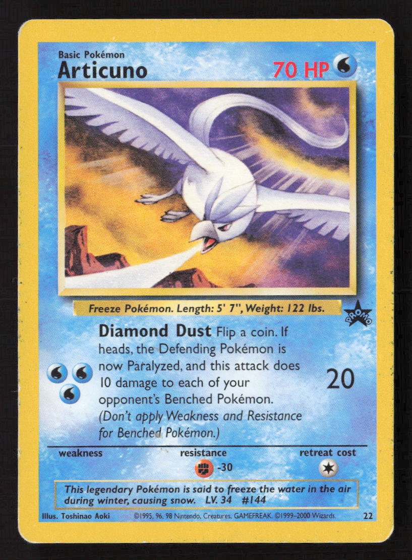Articuno (22) Promo Normal PR 22/53 LP Pokemon TCG