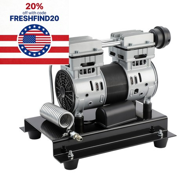#ad Air Compressor Motor 2HP 5.2CFM 90PSI Oil Free Max 145PSI Pressure 110v 60Hz $150.99