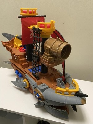 2015 Mattel Fisher Price Imaginext Shark Bite Pirate Ship DHH61- No Figures