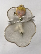 Vintage Chenille Pipe Cleaner Christmas Angel...