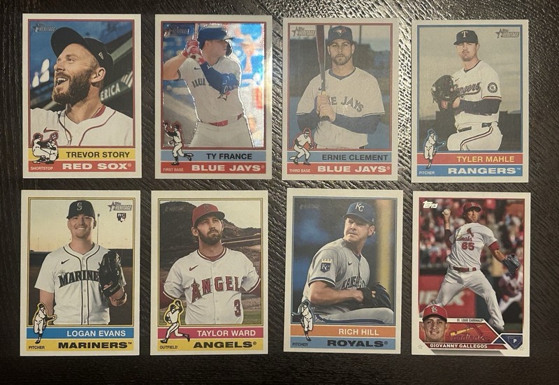 MLB Card Lot #1 (7-2025 Topps Heritage High Number, 1 RC, 1 Holo + Bonus Card)