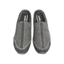 Easy Spirit Slip-On Clog Suede Sneaker Polka Dot Black Women  s 7US