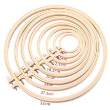 Wooden Embroidery and Cross Stitch Hoop Ring in 6 Sizes 3 to 14 inch (8 to 30cm)