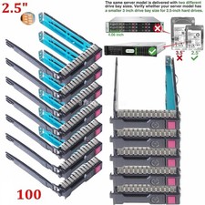 Lot100 HP DL380P DL380 DL360 G8 G9 2.5" SAS/ SATA HDD Tray Caddy 651687-001
