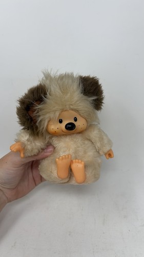 Russ Ponjee Dog 6” Plush Vinyl Face Russ Berrie Vinyl Vintage # 107