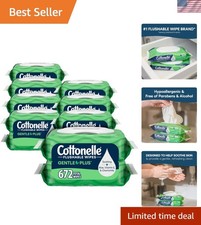 GentlePlus Aloe  Vitamin E Flushable Wet Wipes - 672 Count  Refreshing Clean