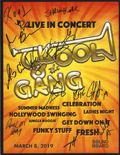 Kool & The Gang hand SIGNED 8.5x11 Concert Show Promo Photo #2 COA Autographed