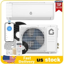 24000 BTU Mini Split Heat Pump Air Conditioner 19 SEER Ductless Inverter AC 230V