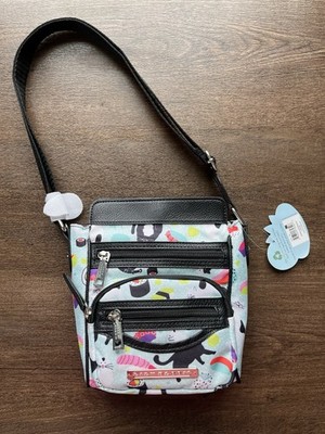Lily Bloom Jaimie Crossbody Bag Cat Sushi Print Small Purse NWT