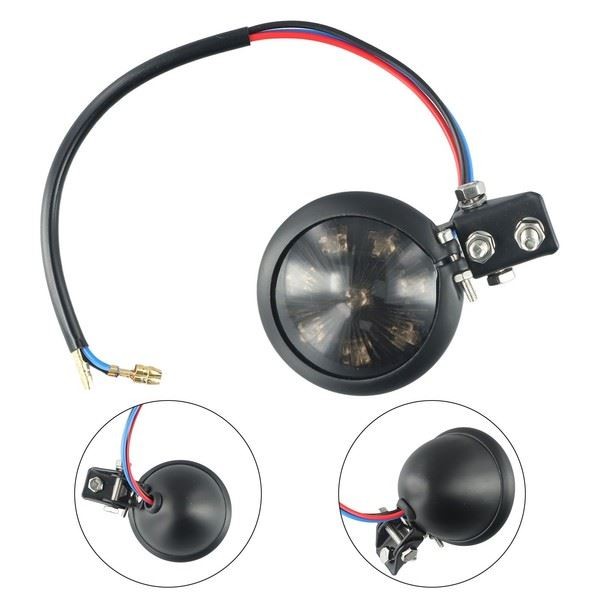 Eurowagens 77011317495N LED Brems-/RüCklicht Scrambler Style Metall+Abs-image