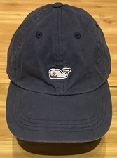 Vineyard Vines Navy Whale Logo Hat Adjustable Strap Dad Cap Preppy