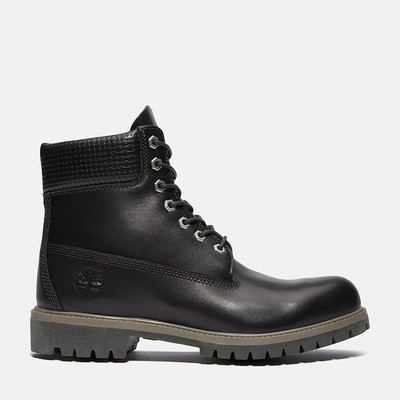 Timberland Herren Premium 6-Inch Wasserdicht Leder Stiefel Schwarz