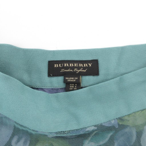 【Skirts】BURBERRY Women's Tulle Pleated Skirt Flared Knee-Length Floral thumbnail 6