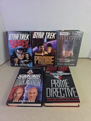 Star Trek Hardcover Novel Lot of 5   Next Generation & Original Series Sci-Fi HC