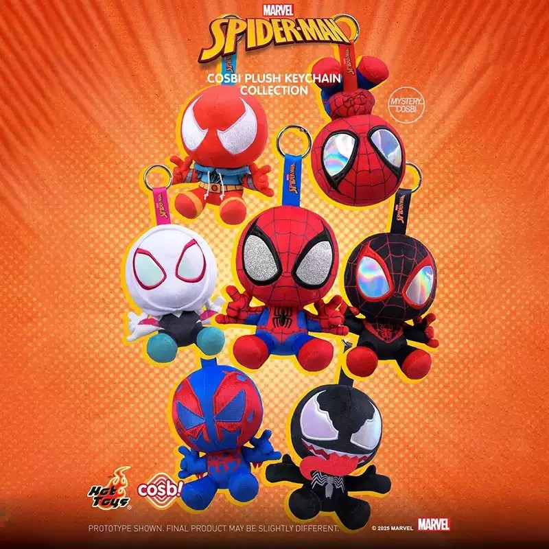 HOT TOYS x Marvel Spider-Man COSBI Series Plush Blind Box XMAS