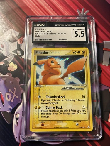 Pikachu ★ graded CGC 5.5 for sale on eBay