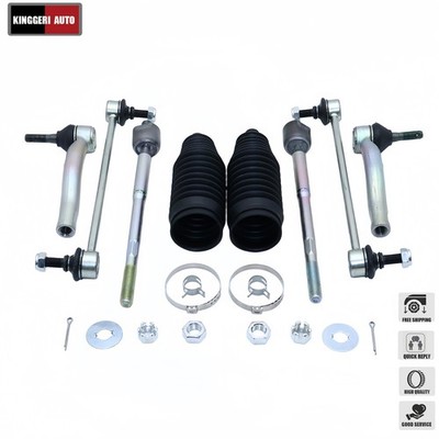 8Pcs For Toyota Prius 2004-2009 1.5L L4 New Front Sway Bars Tie Rods & Boots Kit