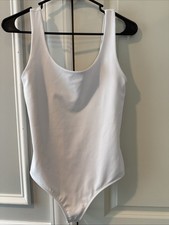 Express Women s Contour White Bodysuit Size Small