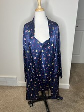 Vintage Victoria's Secret Short Nightgown  Robe M Roses