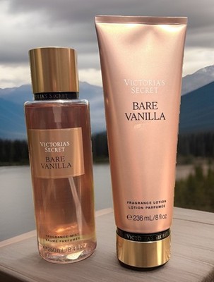 Victoria's Secret Bare Vanilla 8.4 oz Body Mist and Lotion Set | eBay